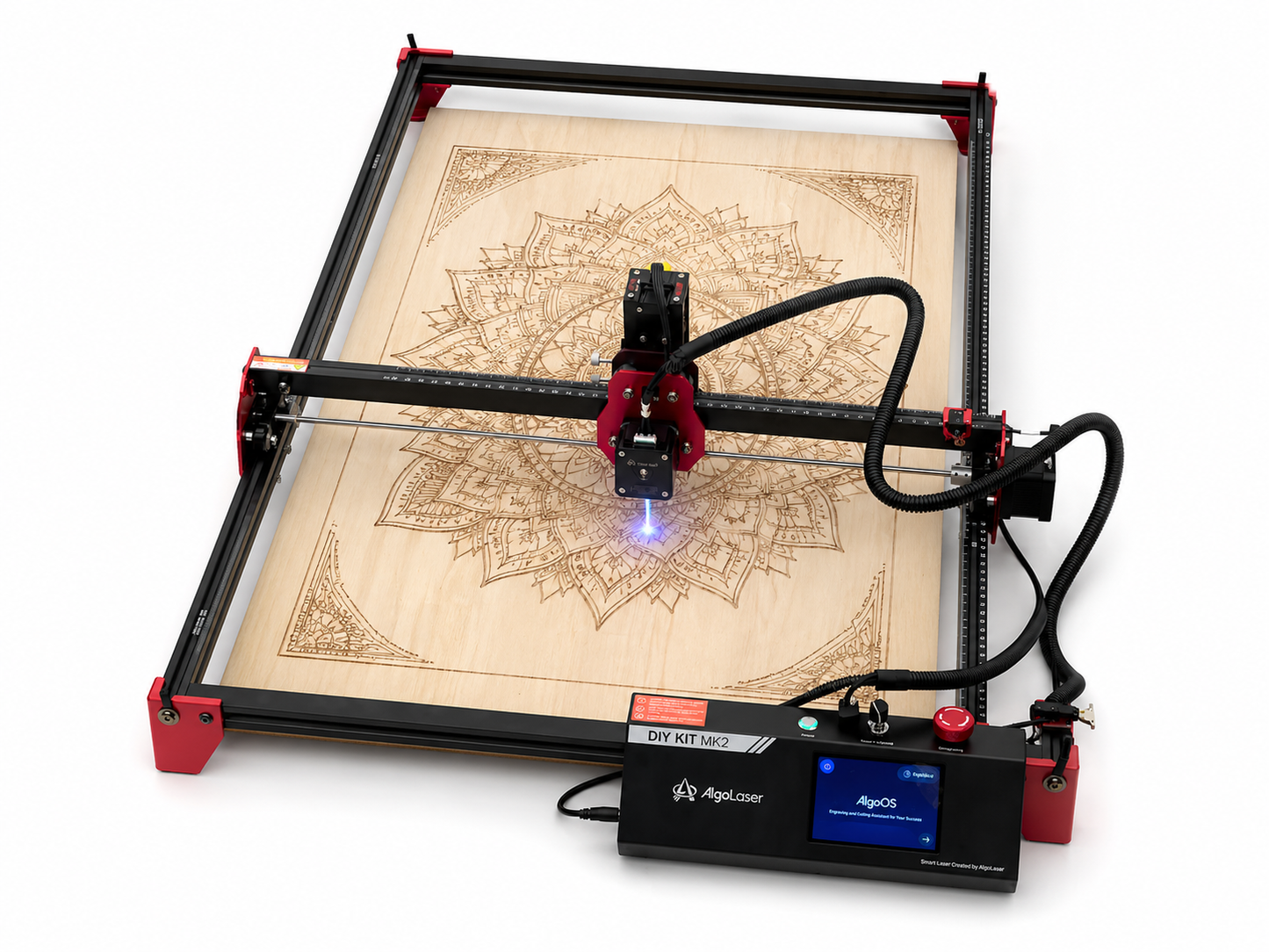 Graveuse & Découpeuse Laser CNC AlgoLaser DIY KIT MK2 5W – Écran intégré – 400 × 850 mm